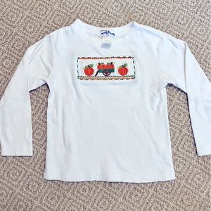 Silly Goose 3T Smocked Pumpkin Shirt